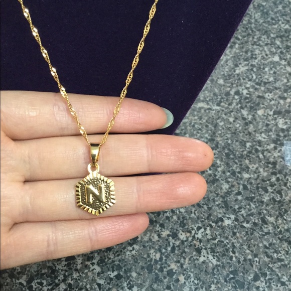 Jewelry - New 18K gold “ N “ letter necklace Jewelry - New 18K gold “ N “ letter necklace